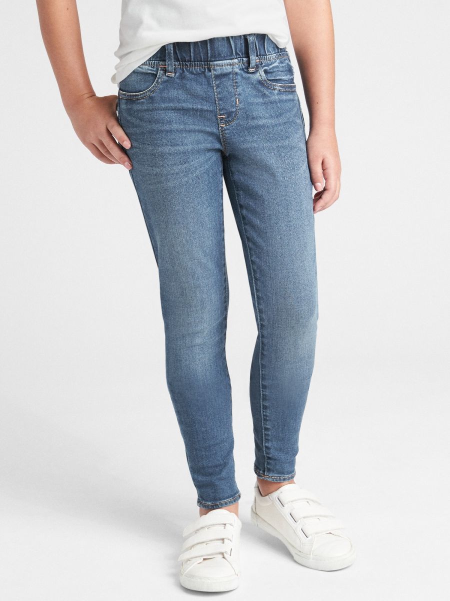 Παιδικό Τζιν Παντελόνι Jegging Γραμμής με Ελαστικότητα