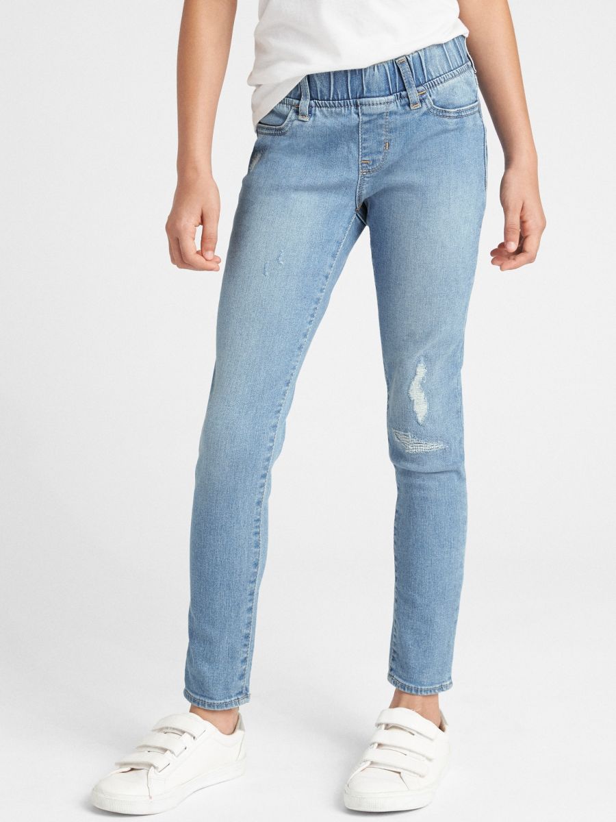 Παιδικό Τζιν Παντελόνι Jegging Γραμμής με Ελαστικότητα και Φθορές