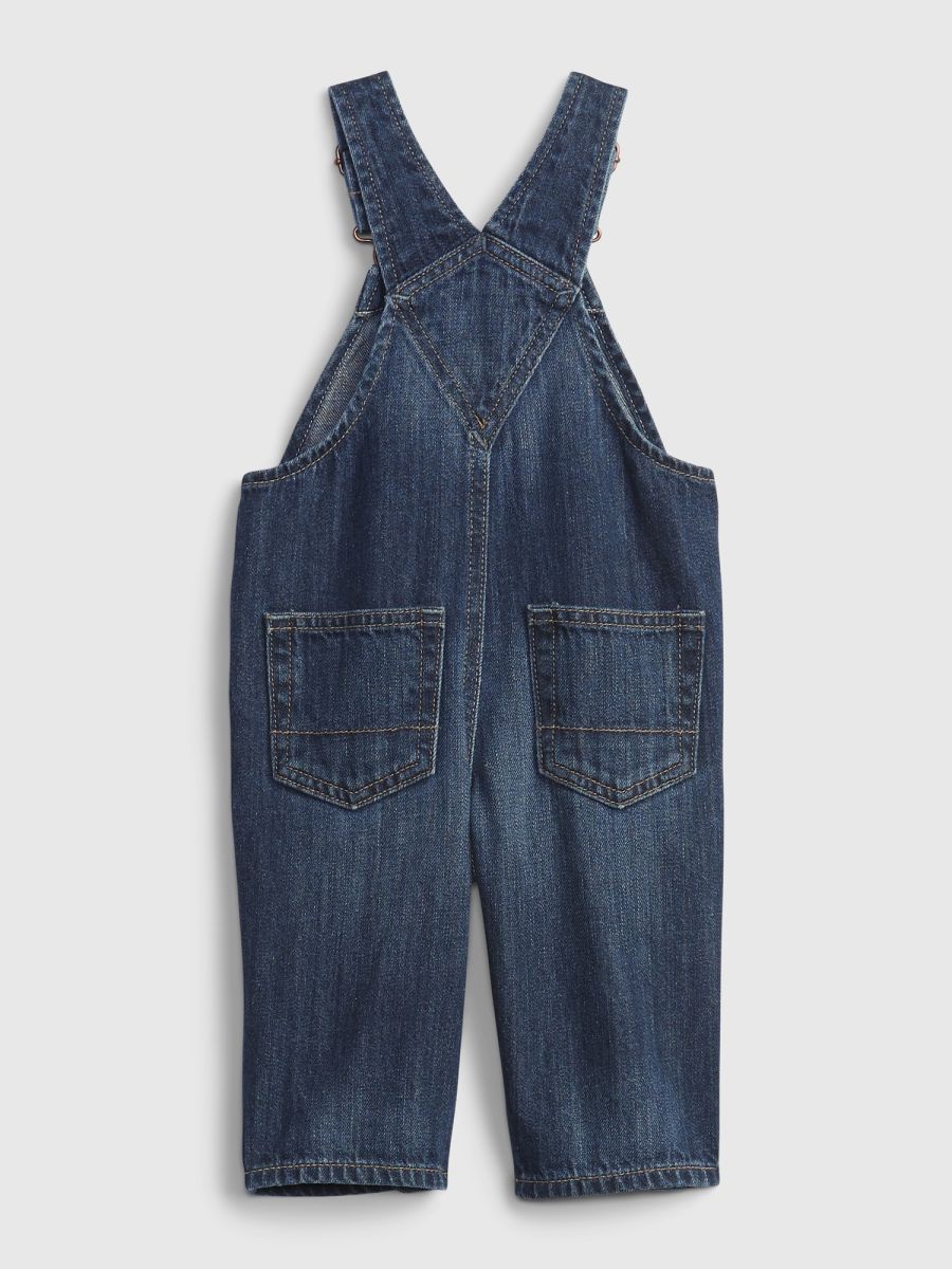 Μπλε Βρεφική 100% Οργανικό Βαμβάκι Denim Σαλοπέτα