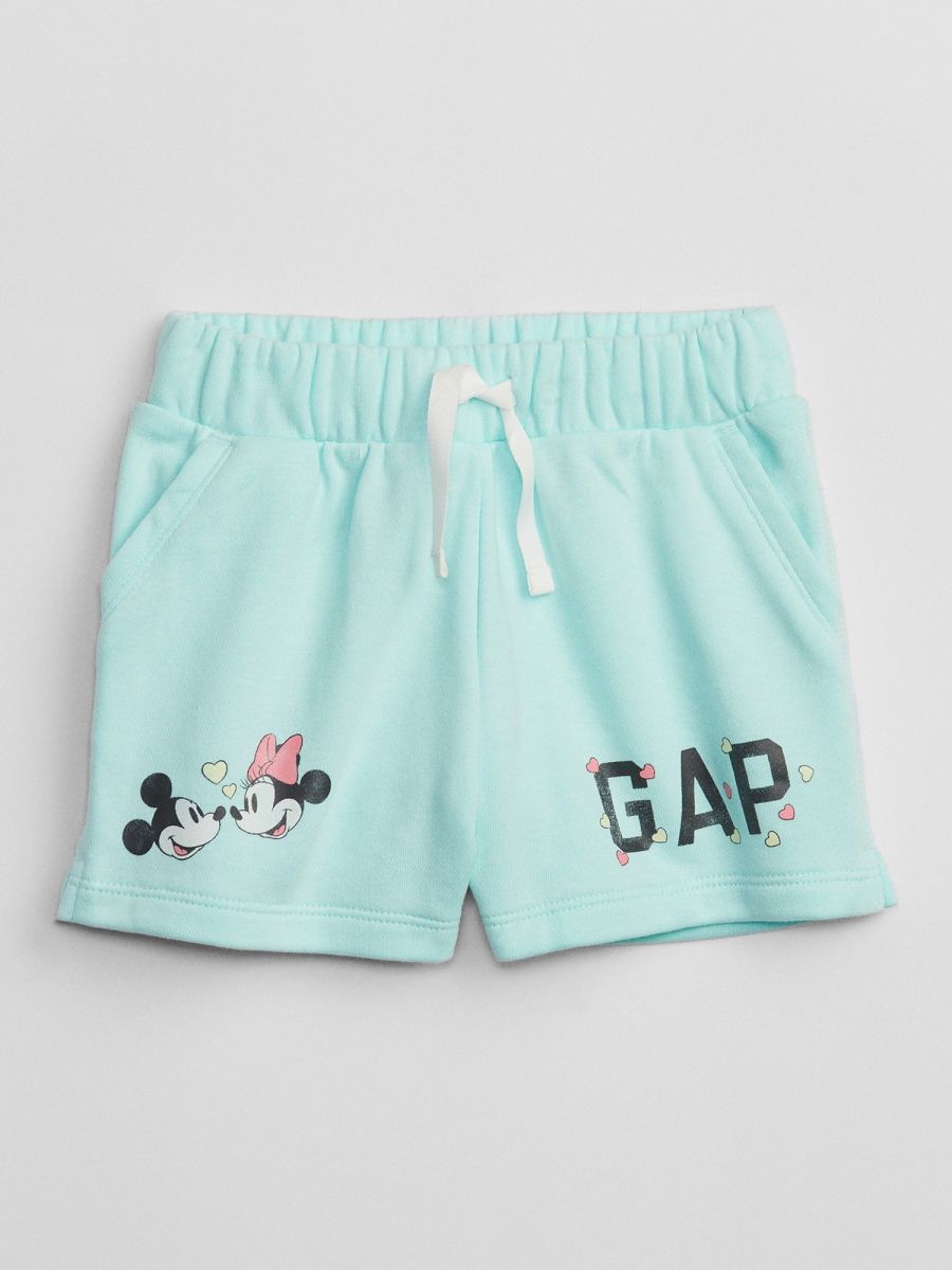 babyGap | Disney Mickey Mouse and Minnie Mouse Logo Pull-On Shorts