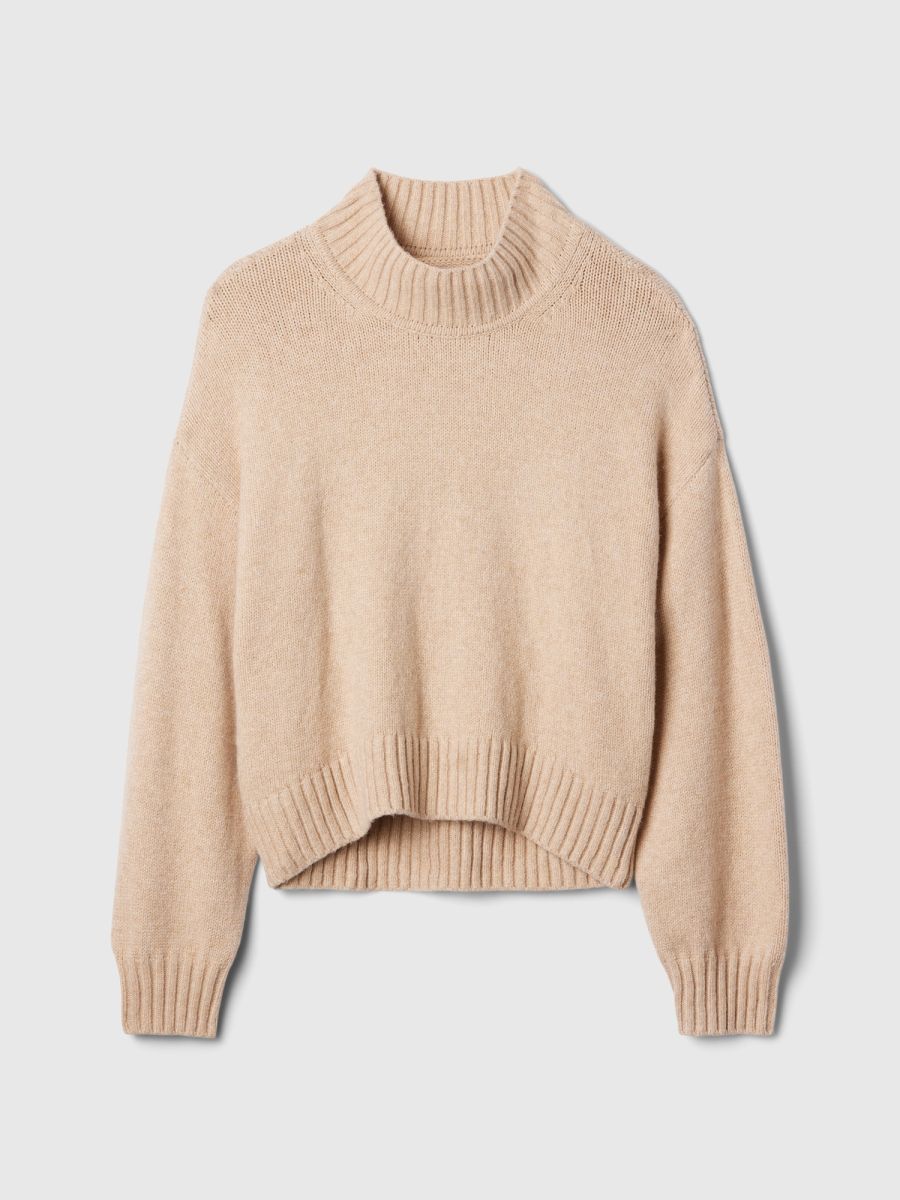 Kids CashSoft Oversized Mockneck Sweater