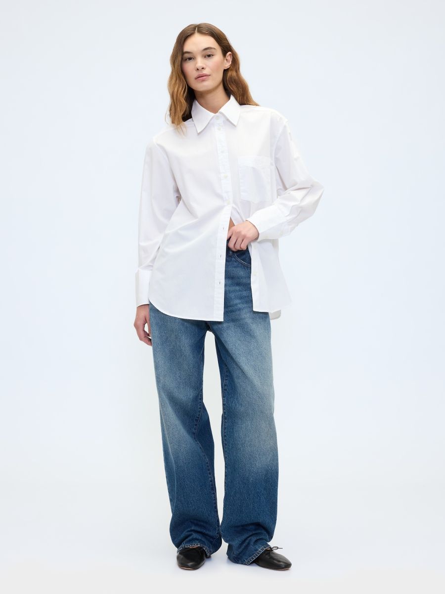 Organic Cotton Poplin Big Shirt