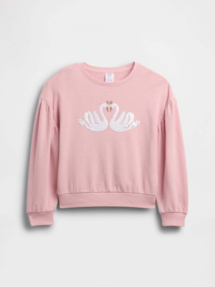 Kids Relaxed Flippy-Sequin Graphic Sweatshirt