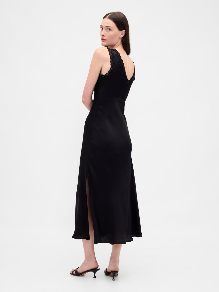 Σατέν Maxi Slip Φόρεμα