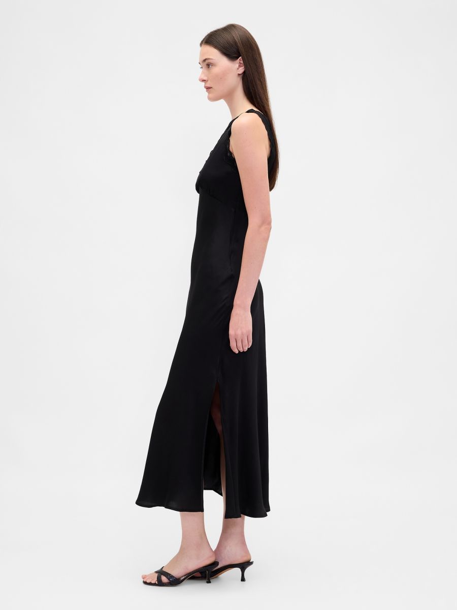 Σατέν Maxi Slip Φόρεμα