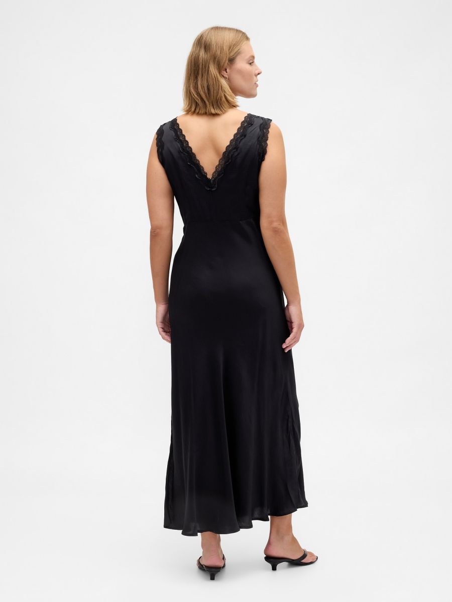 Σατέν Maxi Slip Φόρεμα