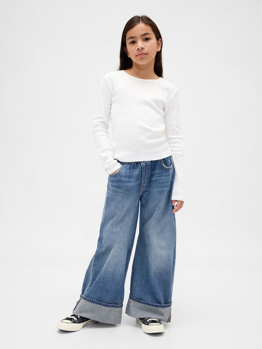 Παιδικό Low Rise Easy Wide-Leg Baggy Τζιν Παντελόνι