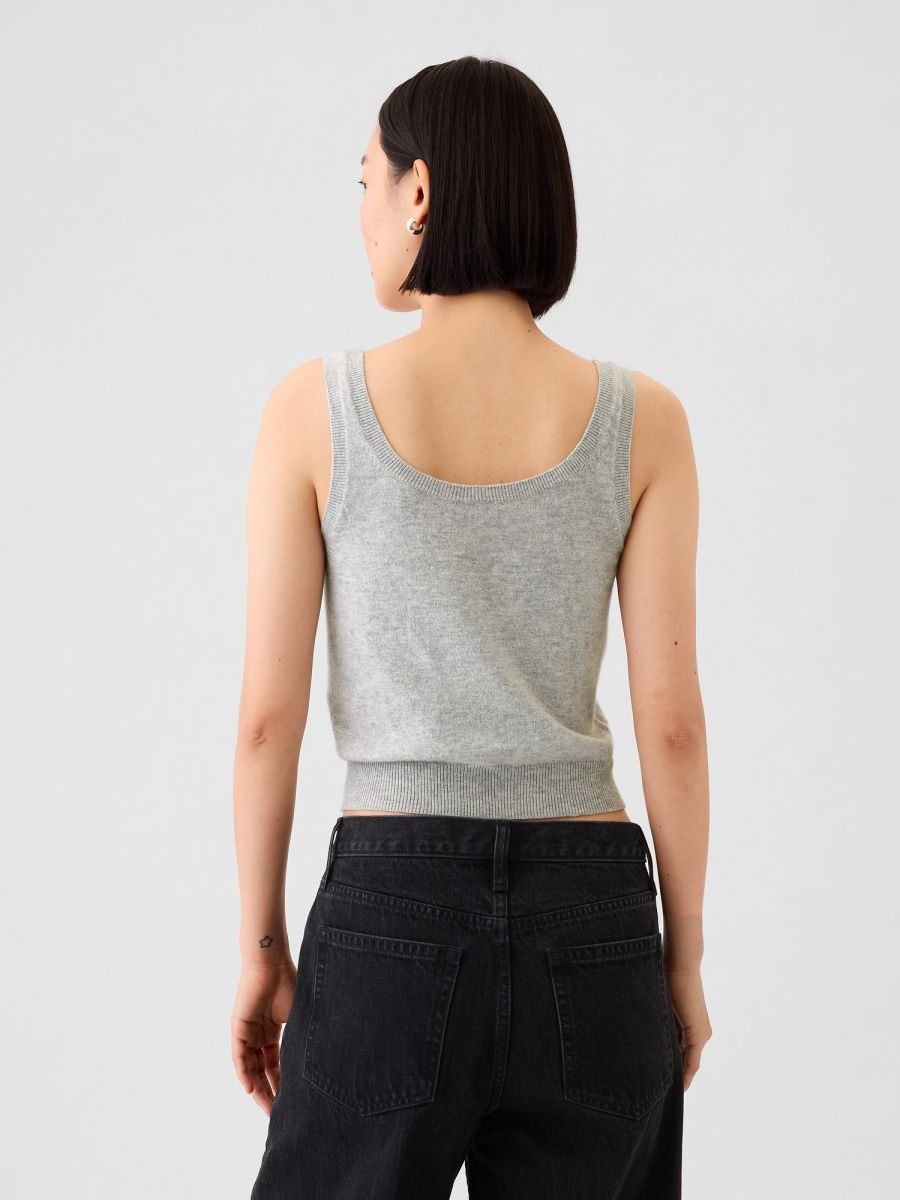 CashSoft Cropped Αμάνικο Τοπ