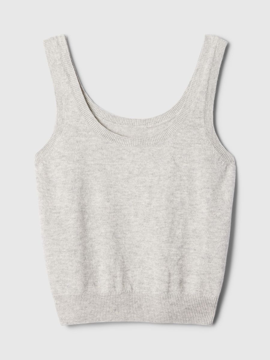 CashSoft Cropped Αμάνικο Τοπ
