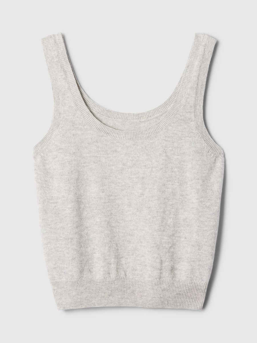 CashSoft Cropped Αμάνικο Τοπ