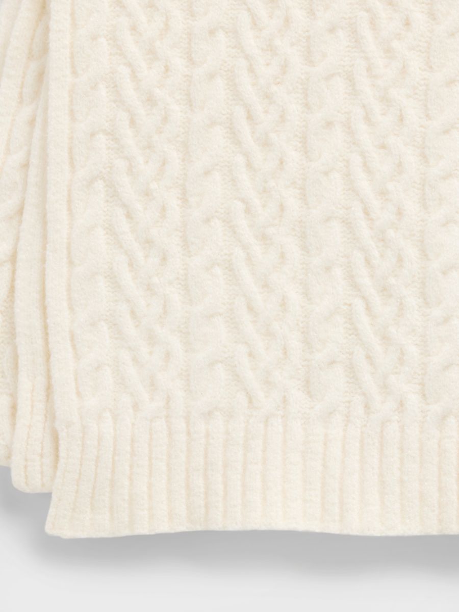 CashSoft Cable-Knit Κασκόλ