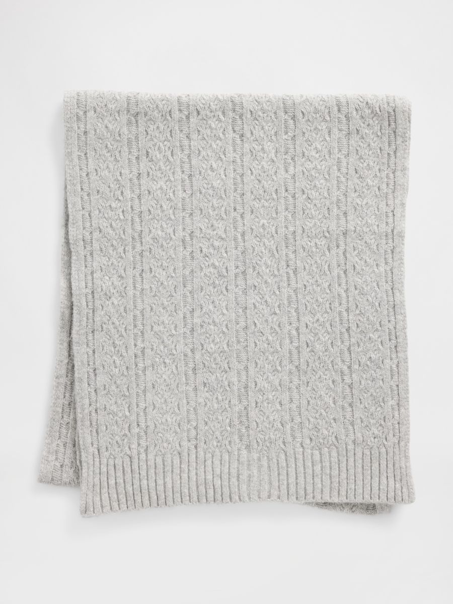 CashSoft Cable-Knit Κασκόλ