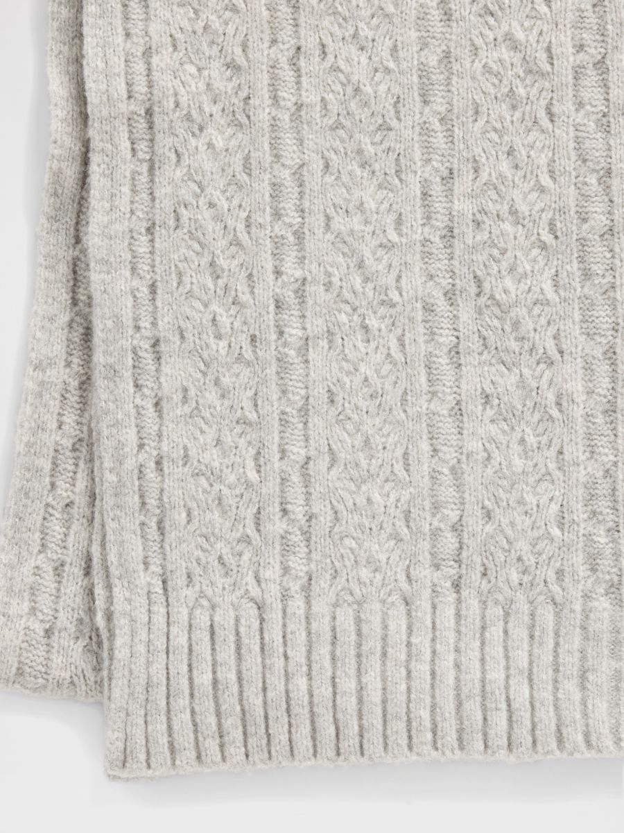 CashSoft Cable-Knit Κασκόλ