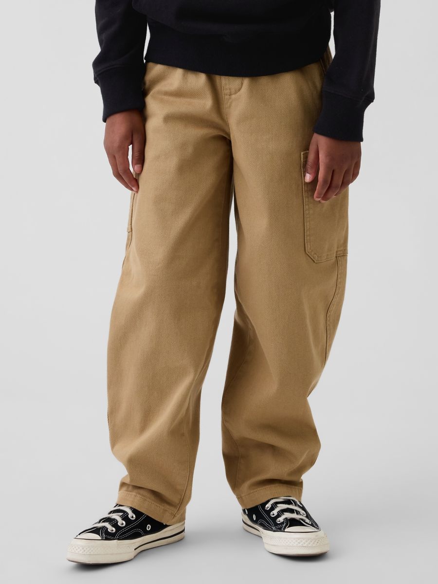Παιδικό Brushed Cargo Baggy Taper Παντελόνι