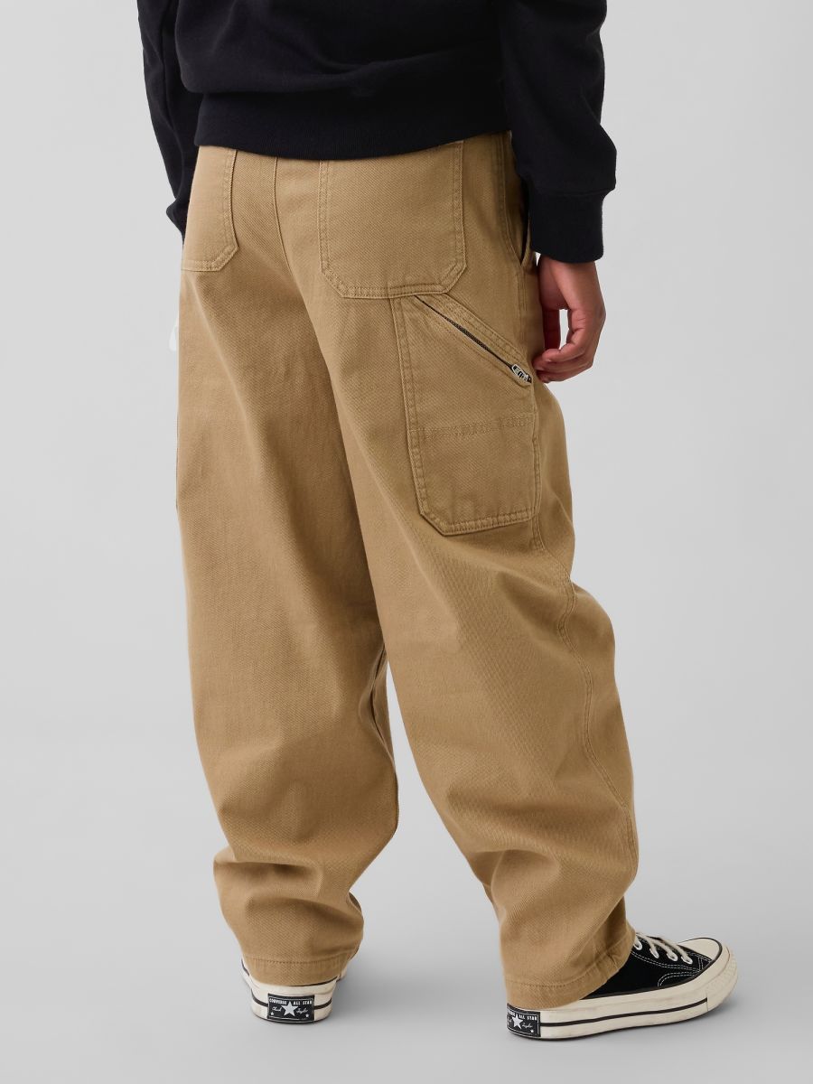 Παιδικό Brushed Cargo Baggy Taper Παντελόνι