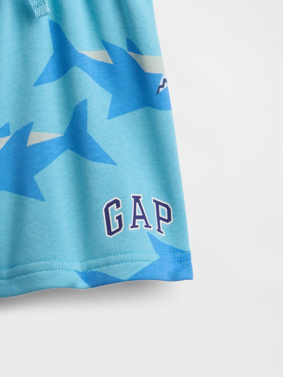 Νηπιακό babyGap Σορτς Φόρμας French Terry Χαλαρής Γραμμής με Λογότυπο.