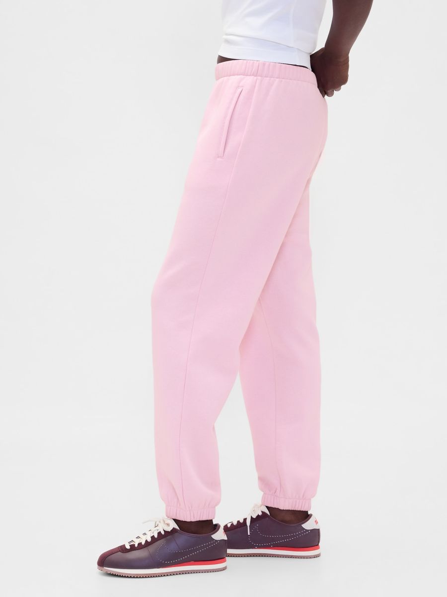 Ροζ High Rise Boyfriend Jogger Παντελόνι Φόρμα