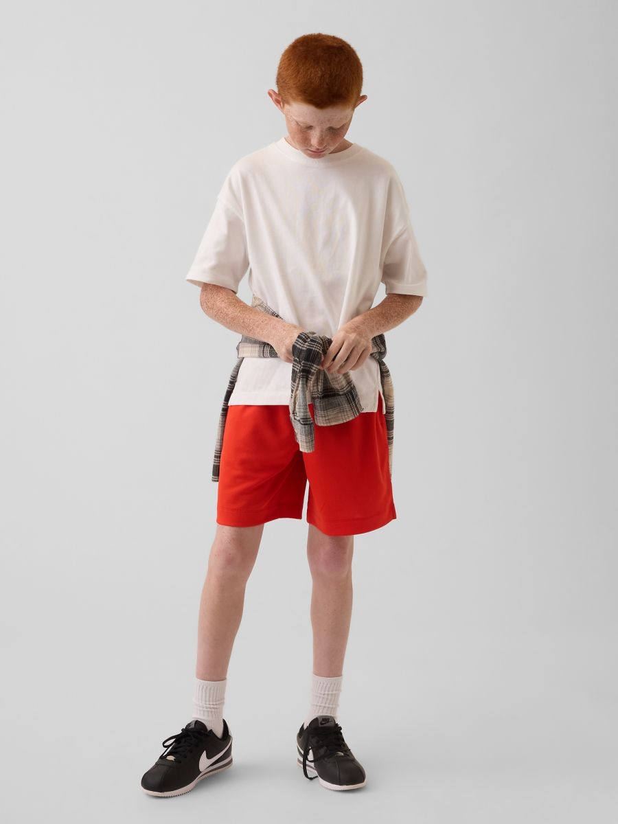 Παιδικό Σορτς GapFit 6" από Ανακυκλωμένο Mesh Ύφασμα με Λάστιχο
