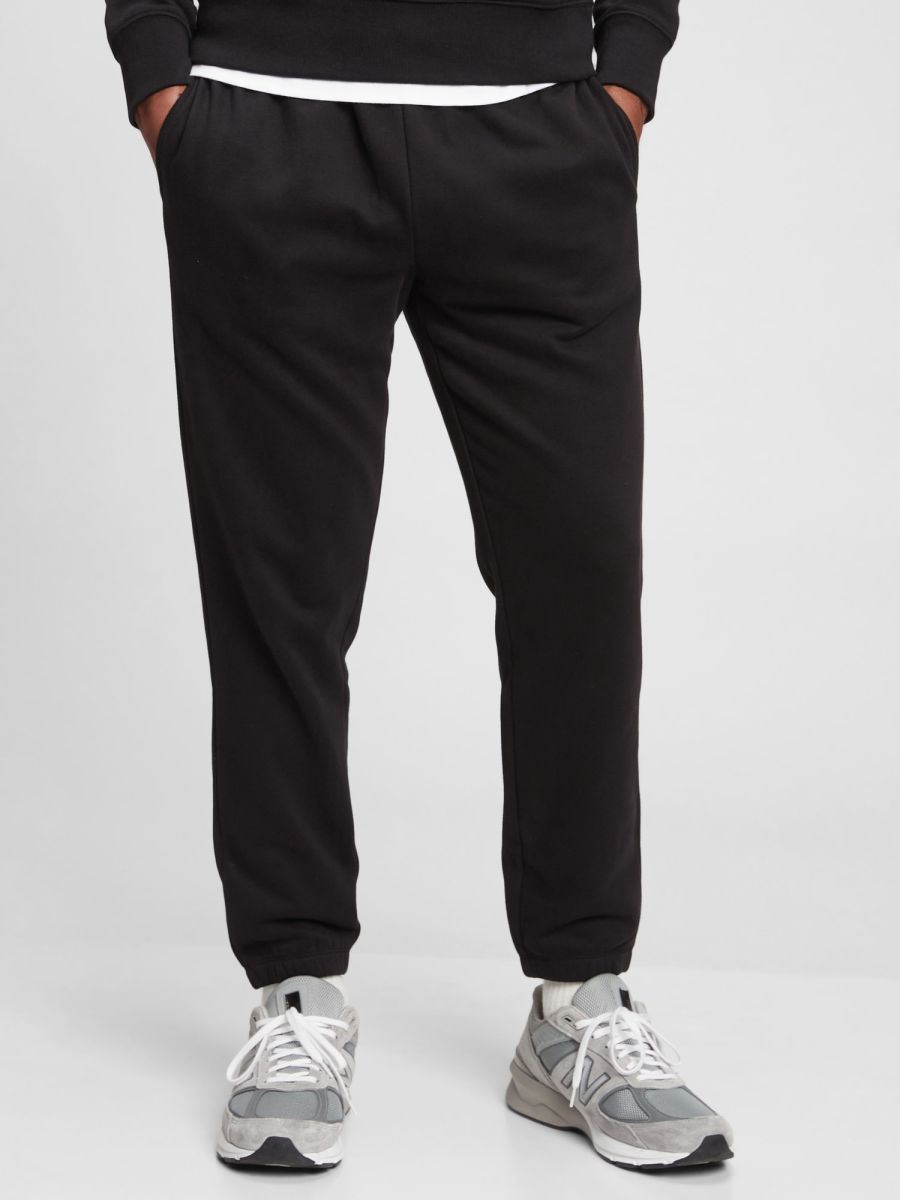 Μάυρη Fleece Jogger Φόρμα Παντελόνι