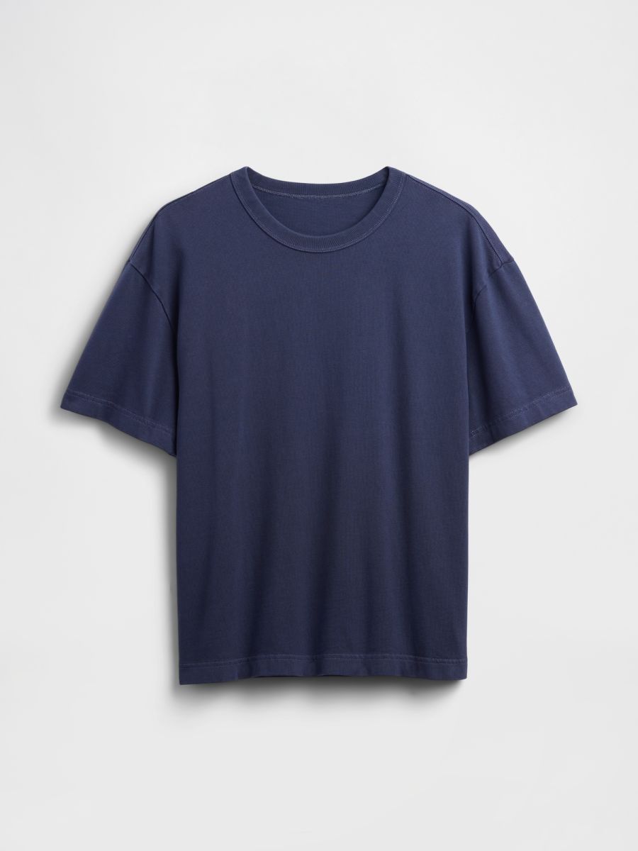 Ανδρική Μπλούζα Heavyweight Cropped Γραμμής 
