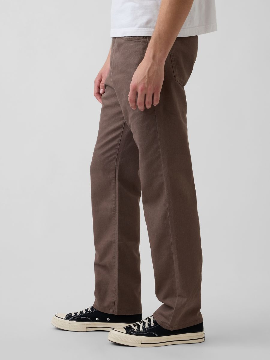 Παντελόνι Relaxed Straight  από Λινό-Βαμβάκι