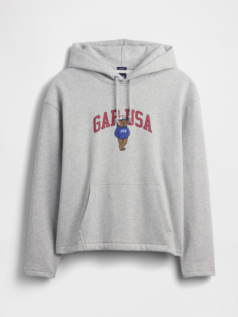 Ανδρικό Φούτερ Oversized VintageSoft  με Americana Λογότυπο