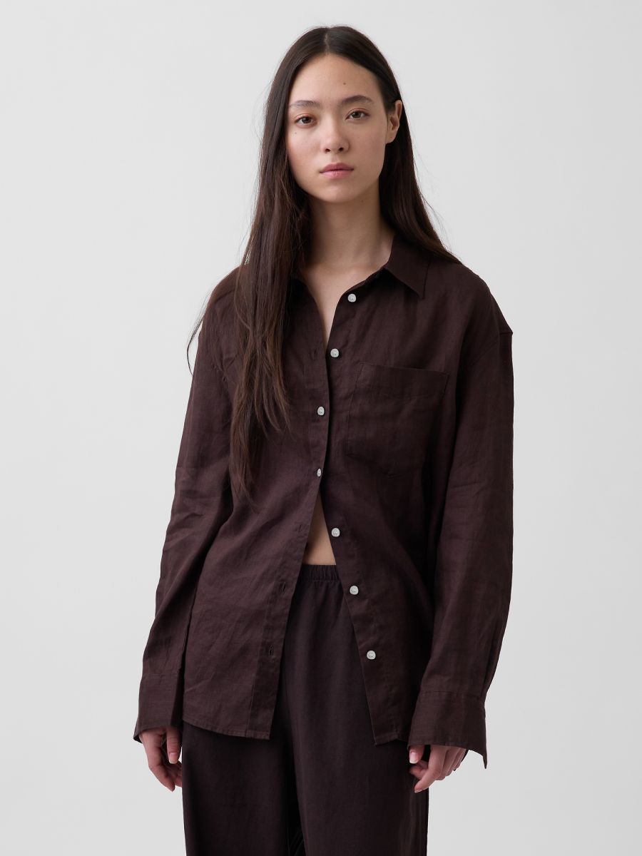100% Linen Oversized Shirt