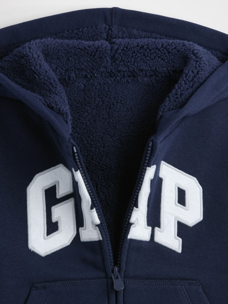 babyGap Logo Φούτερ Ζακέτα με Γούνα