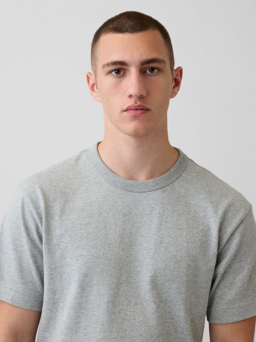 Ανδρική Μπλούζα Heavyweight Cropped Γραμμής 