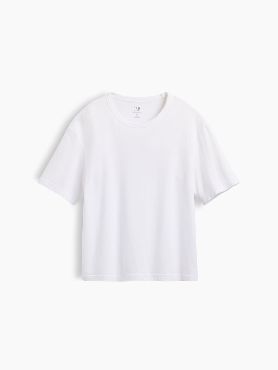 Ανδρική Μπλούζα Heavyweight Cropped Γραμμής 