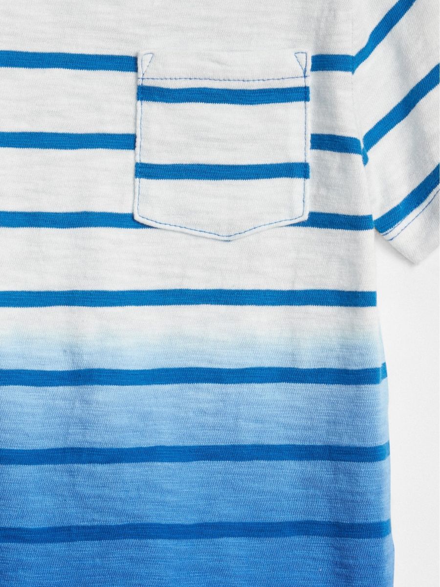 Ριγέ Dip-Dye Μπλούζα-294129003