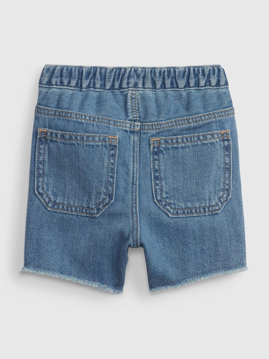 Βρεφικό 100% Οργανικό Βαμβάκι Utility Denim Σορτς με Washwell-599621000