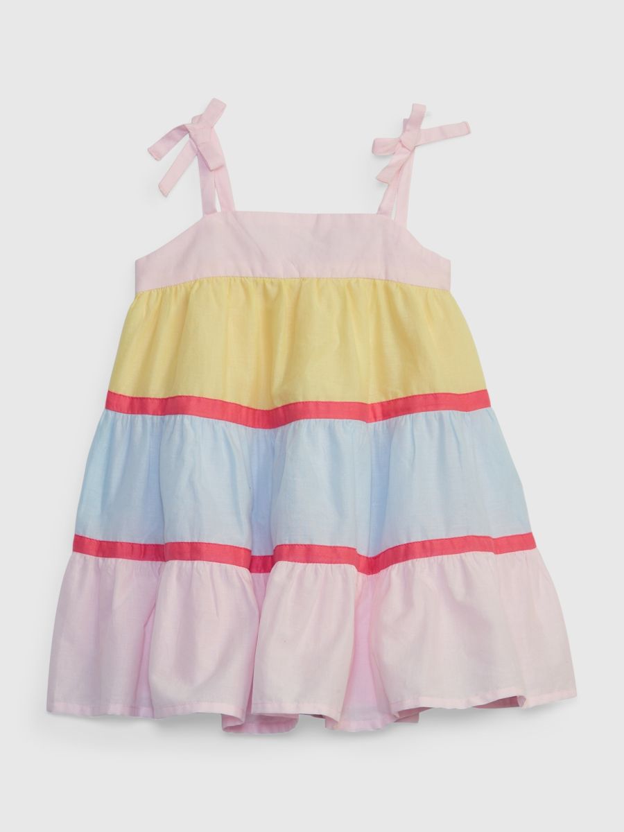 Βρεφικό Colorblock Tiered Φόρεμα-669361000