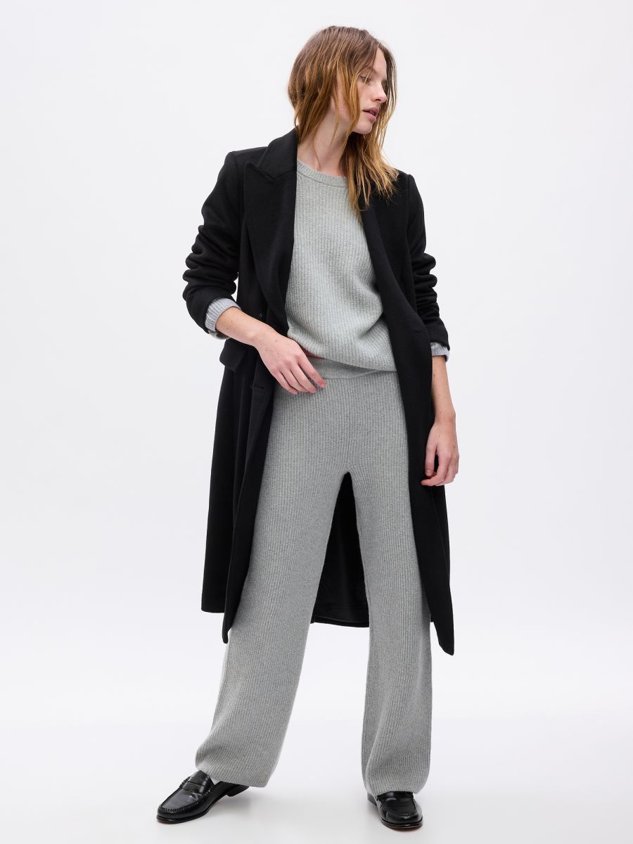 CashSoft Shaker-Stitch Sweater Pants-816705000
