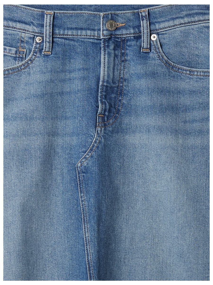 Μπλε Denim Maxi Φούστα με Washwell-878667000