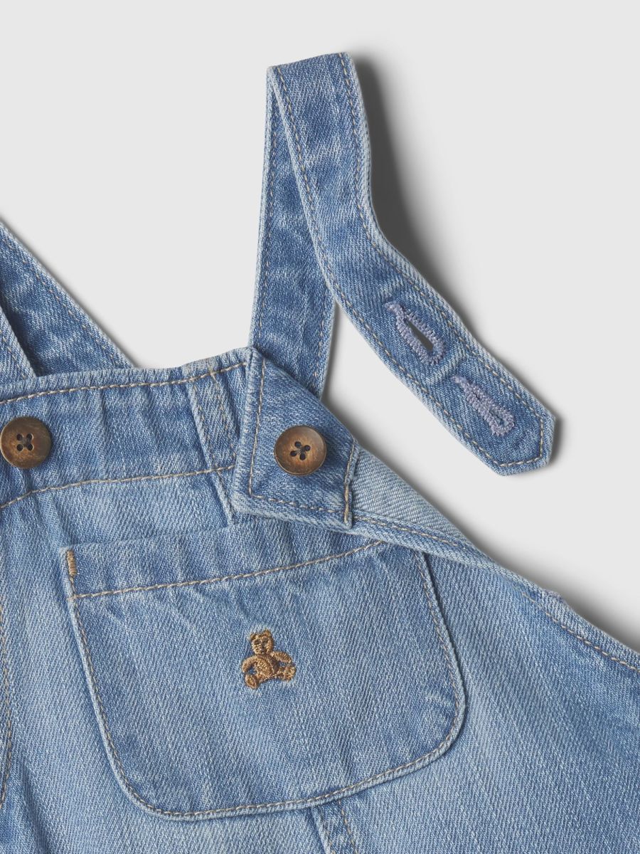 Μπλε Βρεφικό Organic Cotton Denim Σαλοπέτα-868986000