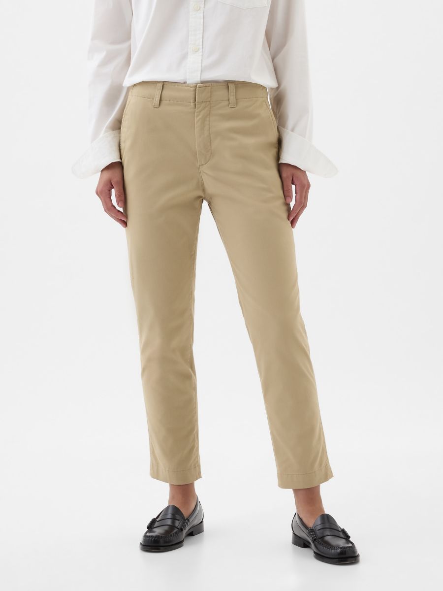 Mid-Rise Downtown Khaki Παντελόνι-862399002