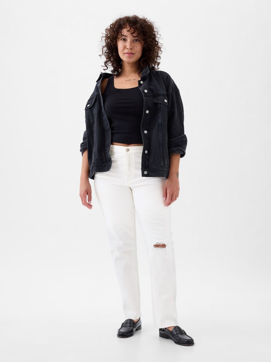 High Rise Cheeky Straight Jean Παντελόνι-871493000