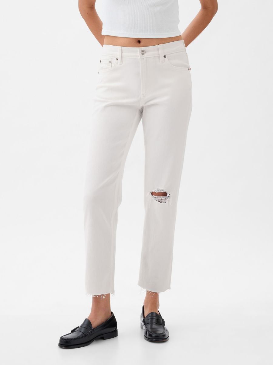 High Rise Cheeky Straight Jean Παντελόνι-871493000