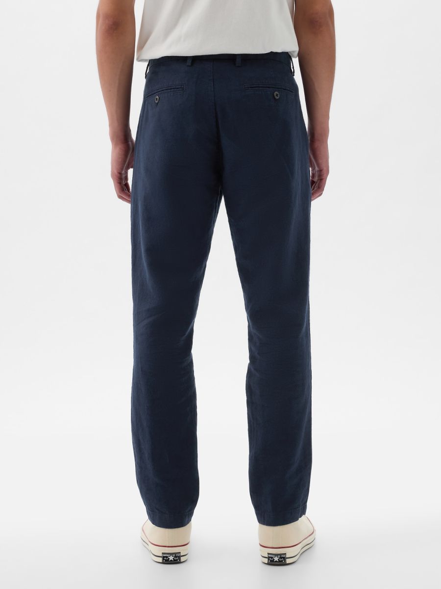 Linen-Cotton Trousers in Slim Fit-870591000