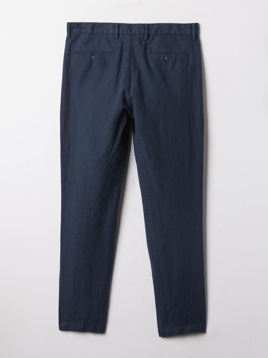 Linen-Cotton Trousers in Slim Fit-870591000