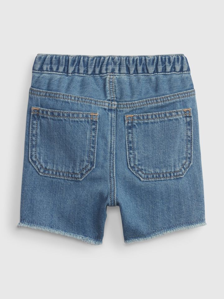 Βρεφικό 100% Οργανικό Βαμβάκι Utility Denim Σορτς με Washwell-599621000