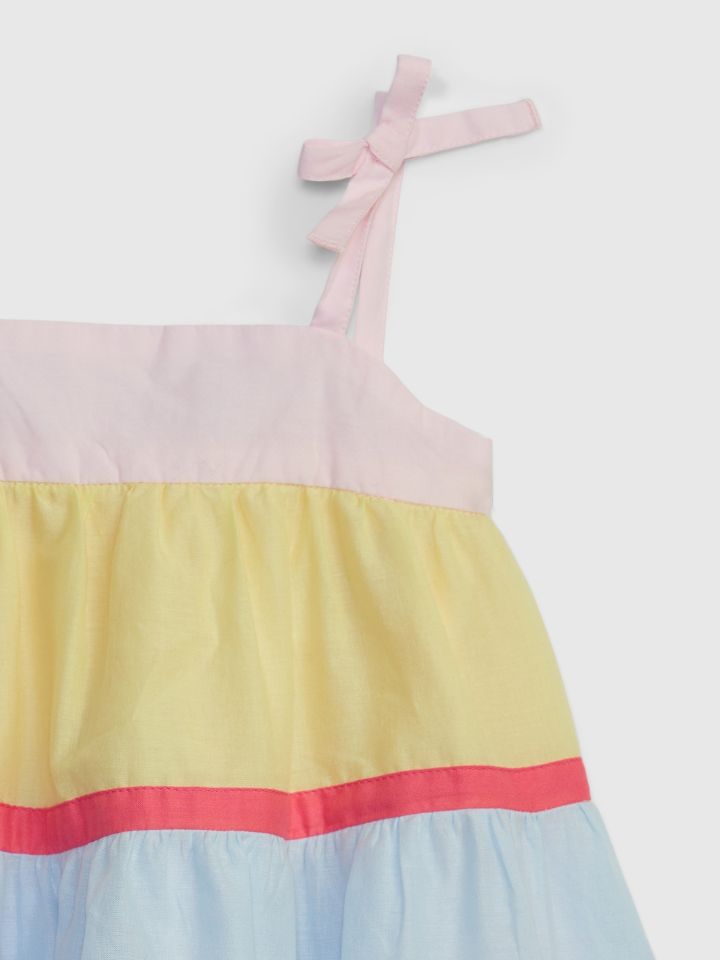 Βρεφικό Colorblock Tiered Φόρεμα-669361000