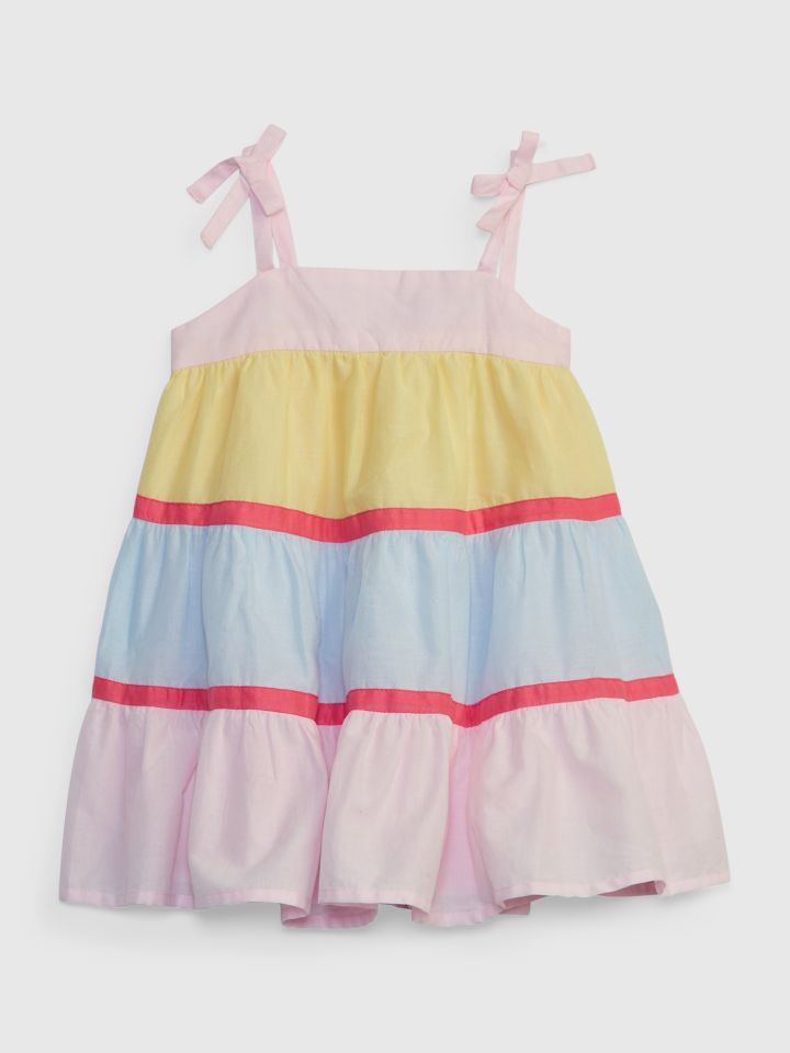 Βρεφικό Colorblock Tiered Φόρεμα-669361000