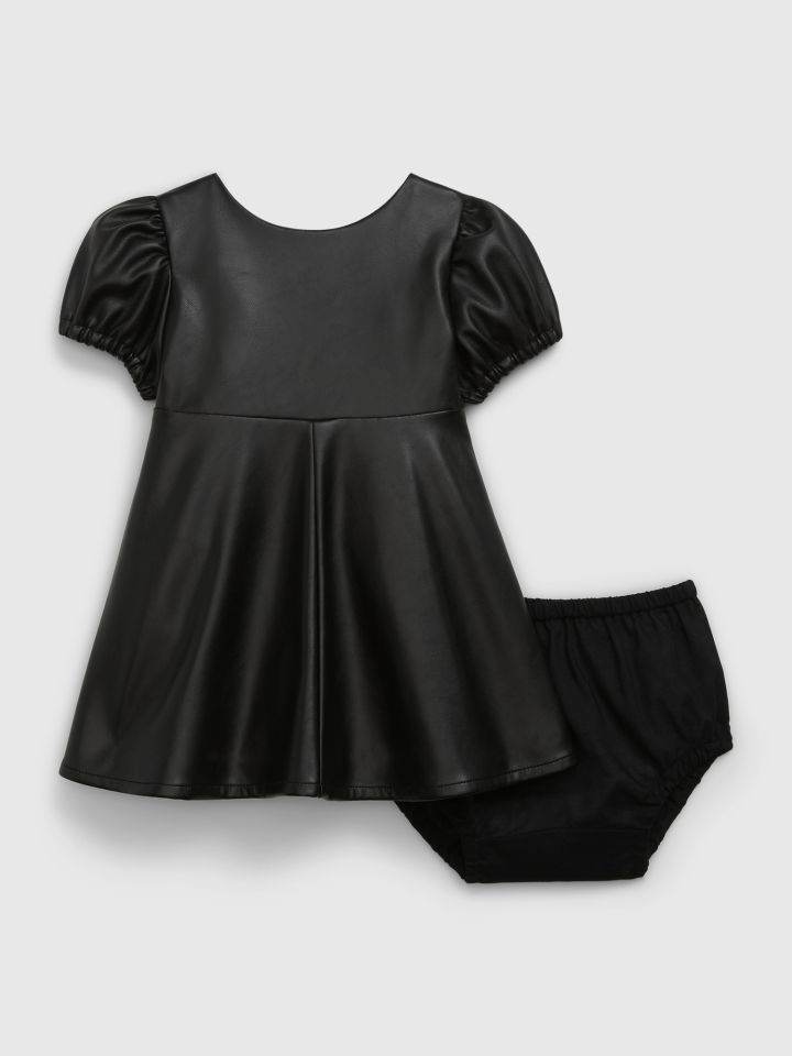 Βρεφικό Faux-Leather Φόρεμα-783401000