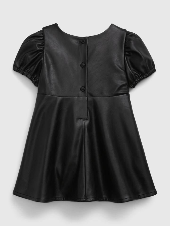 Βρεφικό Faux-Leather Φόρεμα-783401000