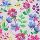 White floral print