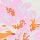 Orange & pink floral